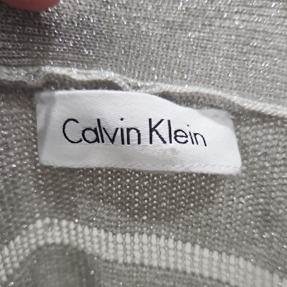 Calvin Klein Metallic Knit Top - Picture 2 of 5